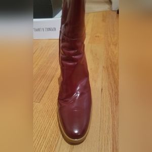 Tod's red patent boots